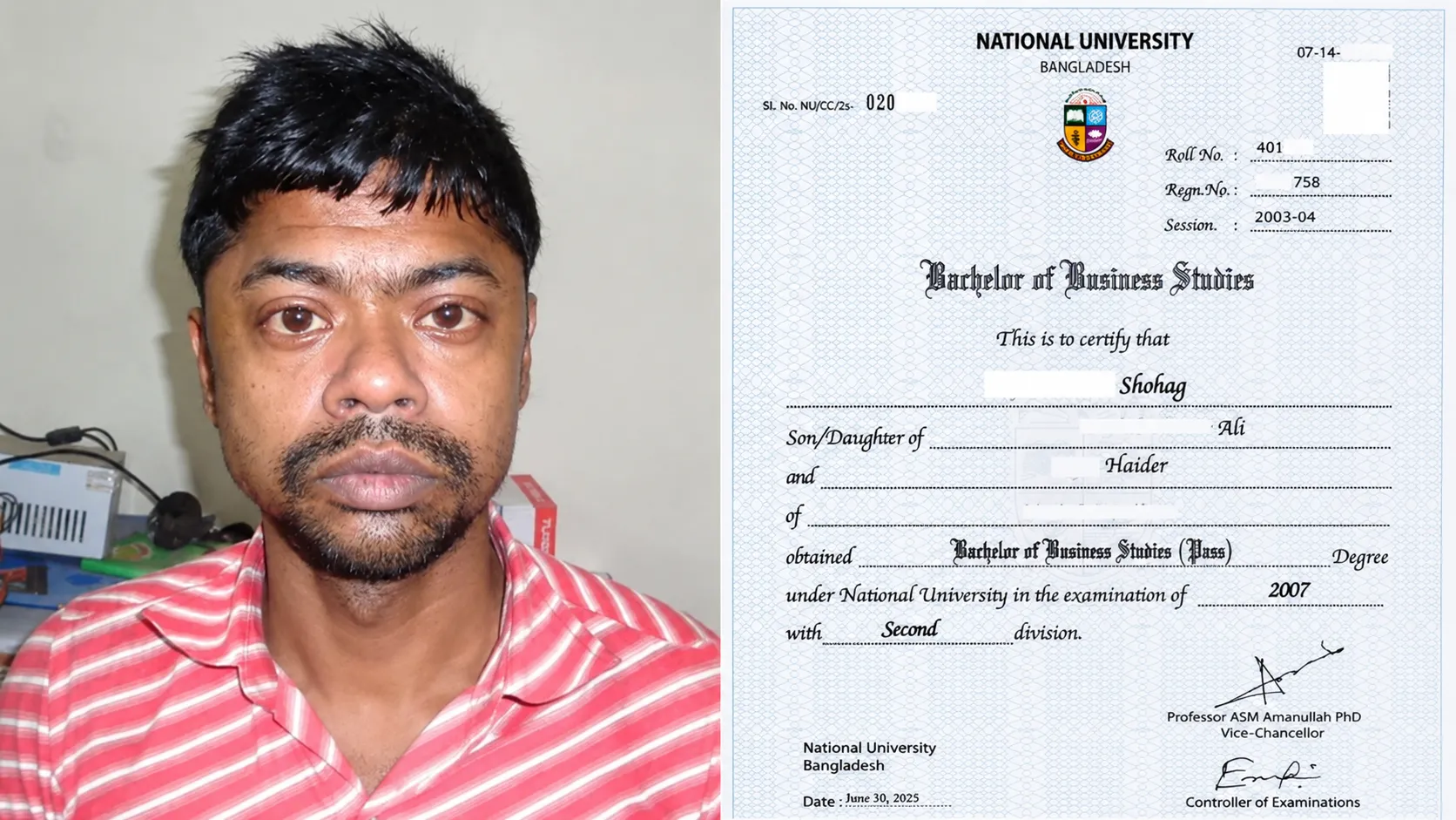 নাম-রেজিস্ট্রেশন মিলিয়ে ভুয়া সনদ, প্রবাসীদের কোটি টাকা হাতিয়ে নেওয়ার অভিযোগ রিয়াজের বিরুদ্ধে